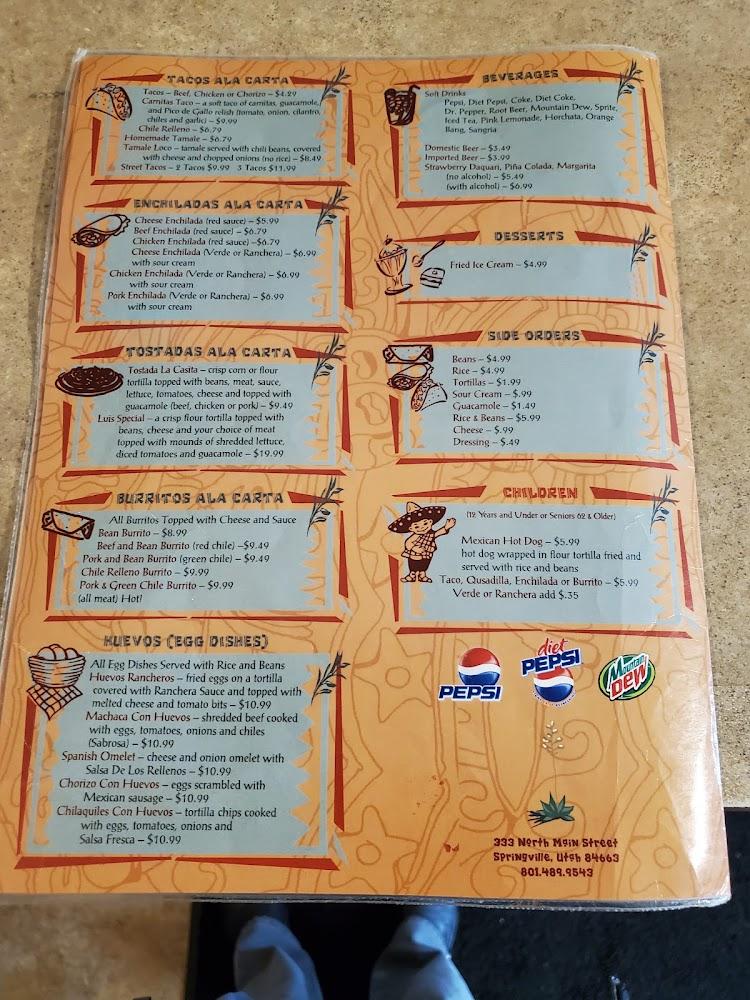 La Casita Menu image 3