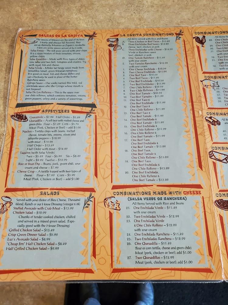 La Casita Menu image 4